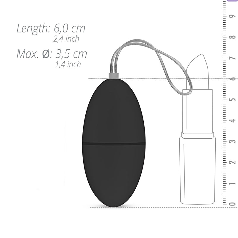 EasyToys Vibratie Ei - Zwart