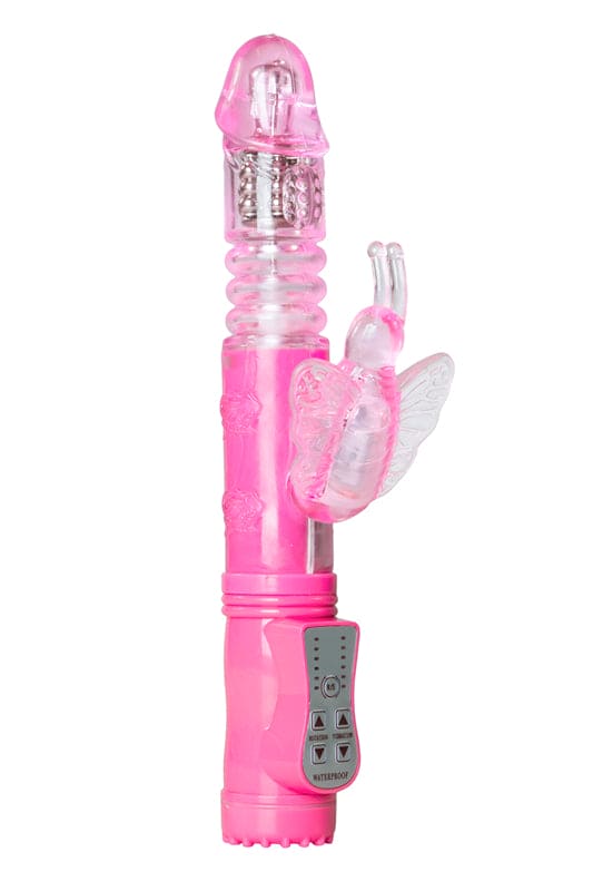 Stotende Butterfly Vibrator - Roze