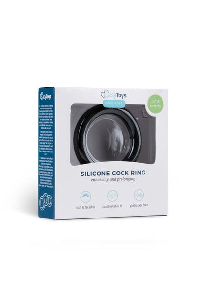 Easytoys Siliconen Cockring Large - Zwart