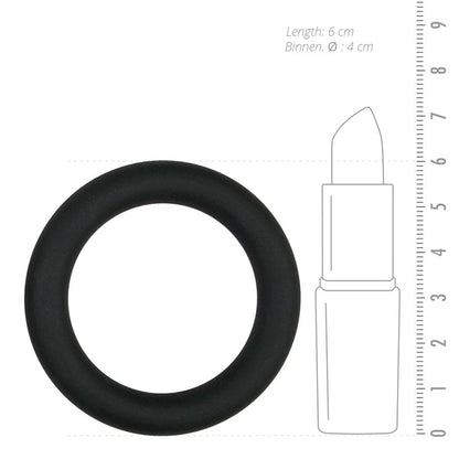 Easytoys Siliconen Cockring Large - Zwart