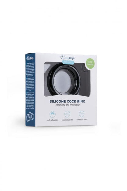 Easytoys Siliconen Cockring Medium - Zwart