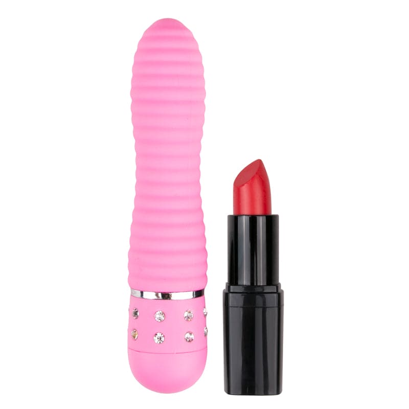 Easytoys Mini Vibrator Geribbeld - Roze