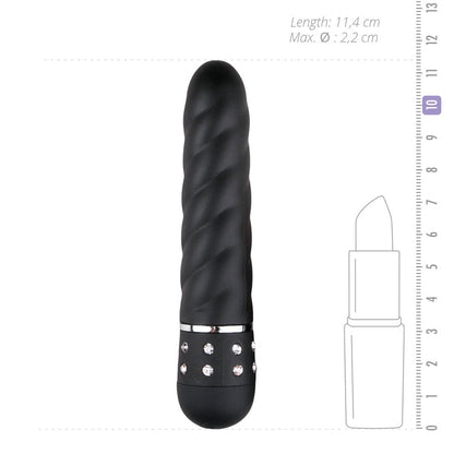 Easytoys Mini Vibrator Gedraaid - Zwart