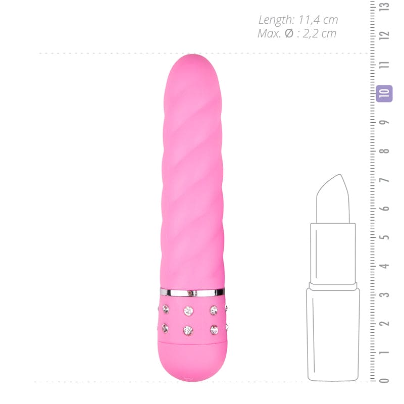 Easytoys Mini Vibrator Gedraaid - Roze