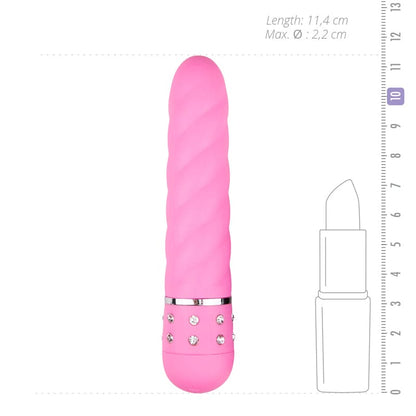 Easytoys Mini Vibrator Gedraaid - Roze