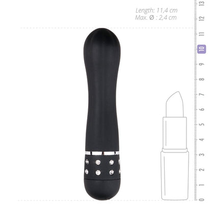 Easytoys Mini Vibrator Gelinieerd - Zwart