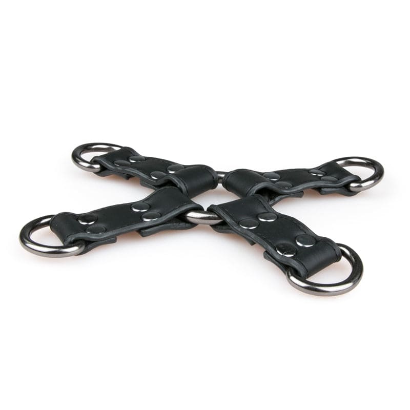 Hogtie en simili cuir noir