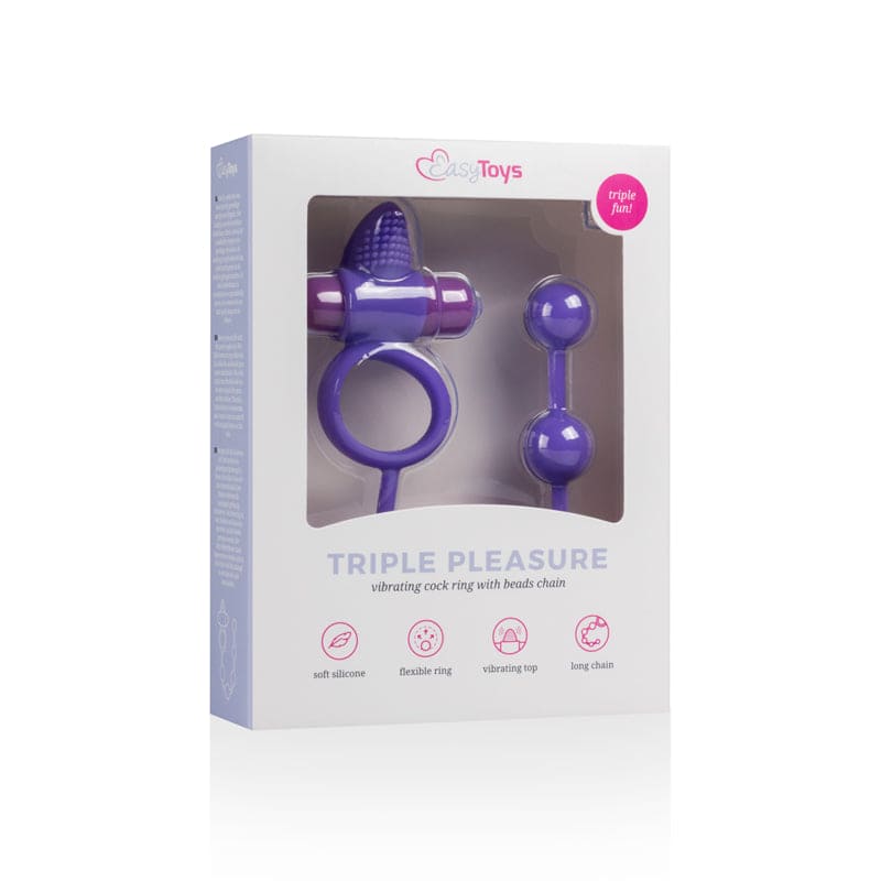 Triple Pleasure Koppelspeeltje - Paars