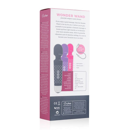 EasyToys Mini Wand Vibrator - Zwart