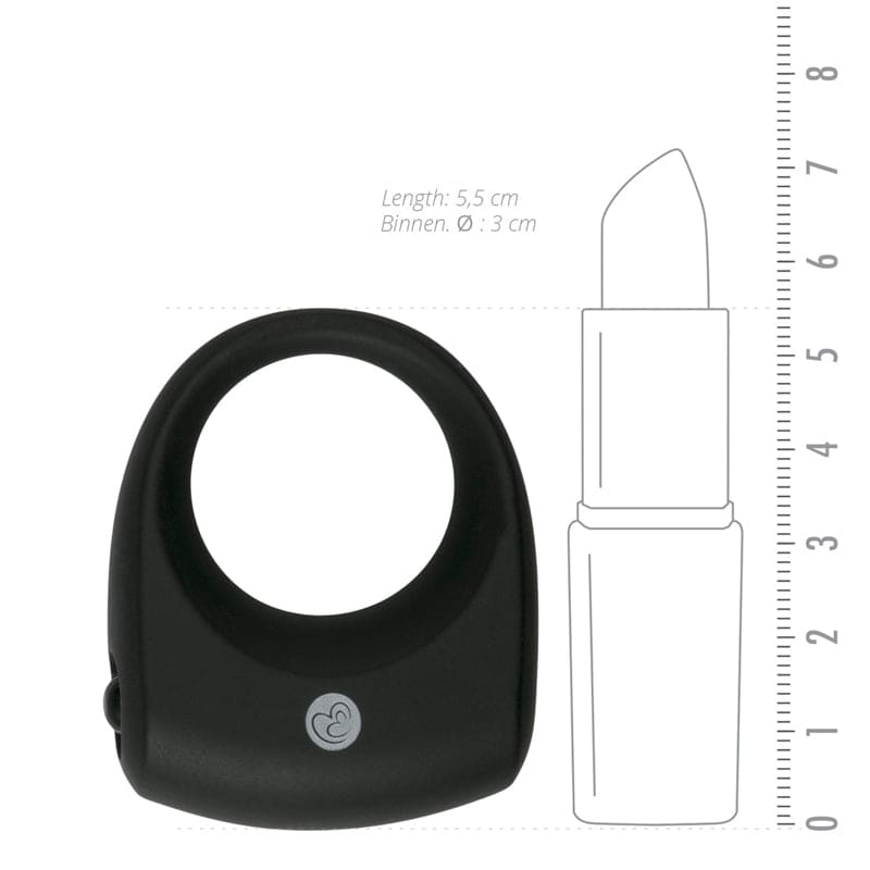 Vivid Cockring Met Mini Bullet - Zwart