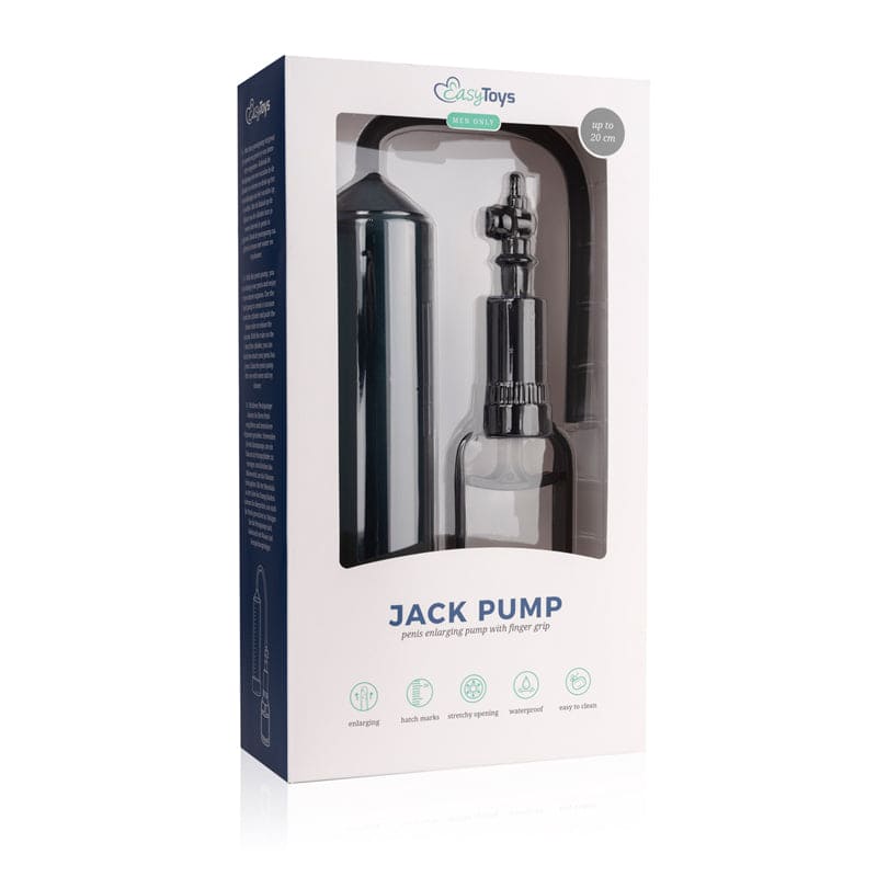 Penis Pump With Grip Pump - Black