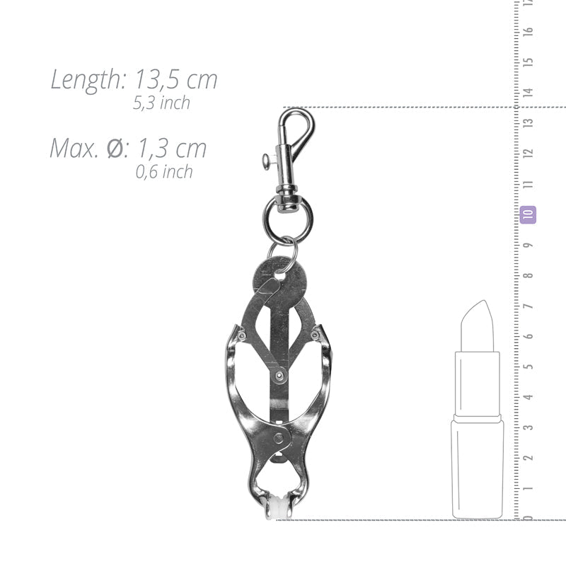 Pinces à tétons papillon avec clips