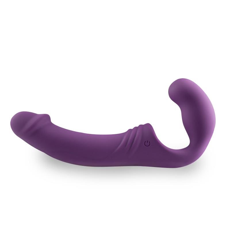 Strapless Strap-On Vibrator - Paars