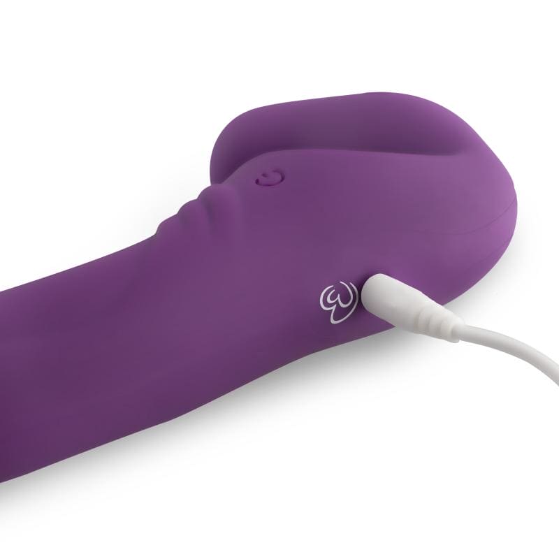 Strapless Strap-On Vibrator - Paars