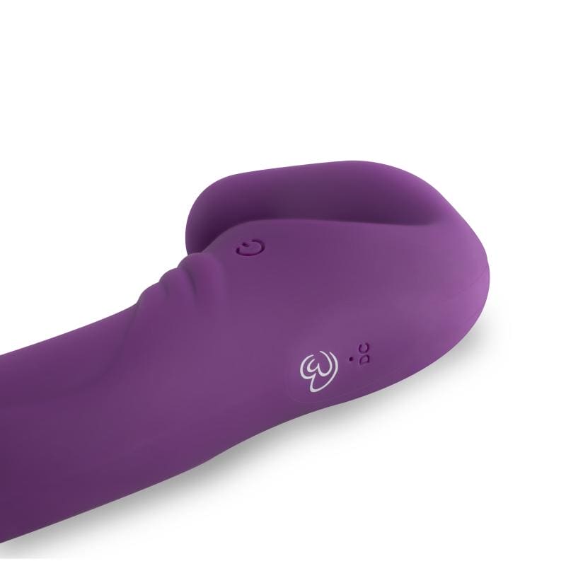 Strapless Strap-On Vibrator - Paars