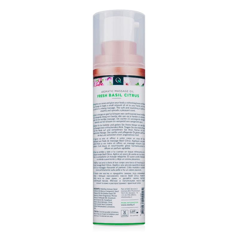 Exotiq Massageolie Basil Citrus - 100 ml