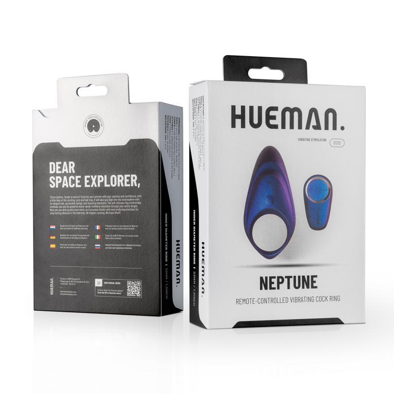 Hueman - Neptune Vibrating Cock Ring + Remote Control