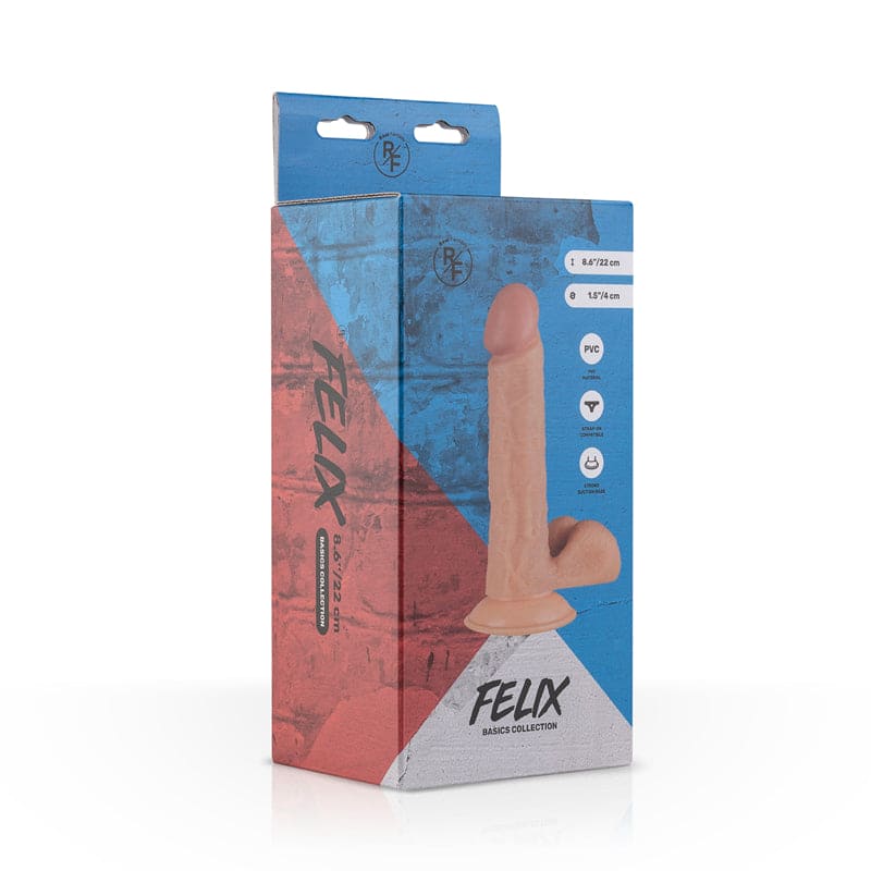 Felix Realistic Dildo With Ball Bag - 22 cm