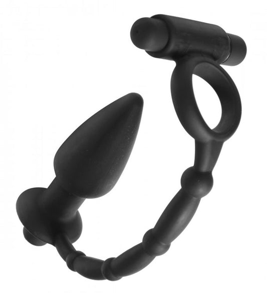 Viaticus Cockring Met Buttplug