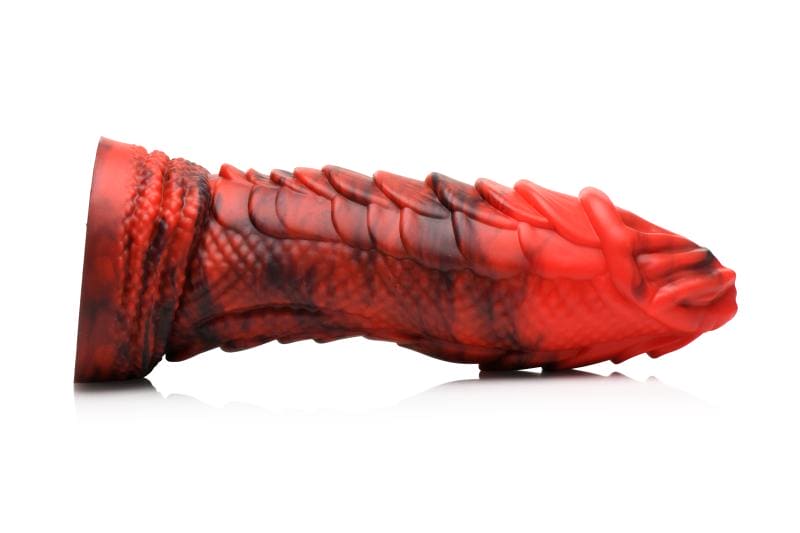 Fire Dragon Red Scaly Dildo