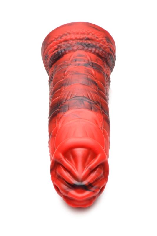 Fire Dragon Red Scaly Dildo