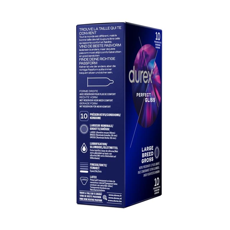 Durex Perfect Gliss Condooms - 10 stuks