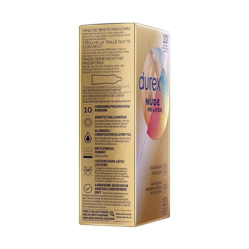 Durex Nude No Latex - 10 Stuks