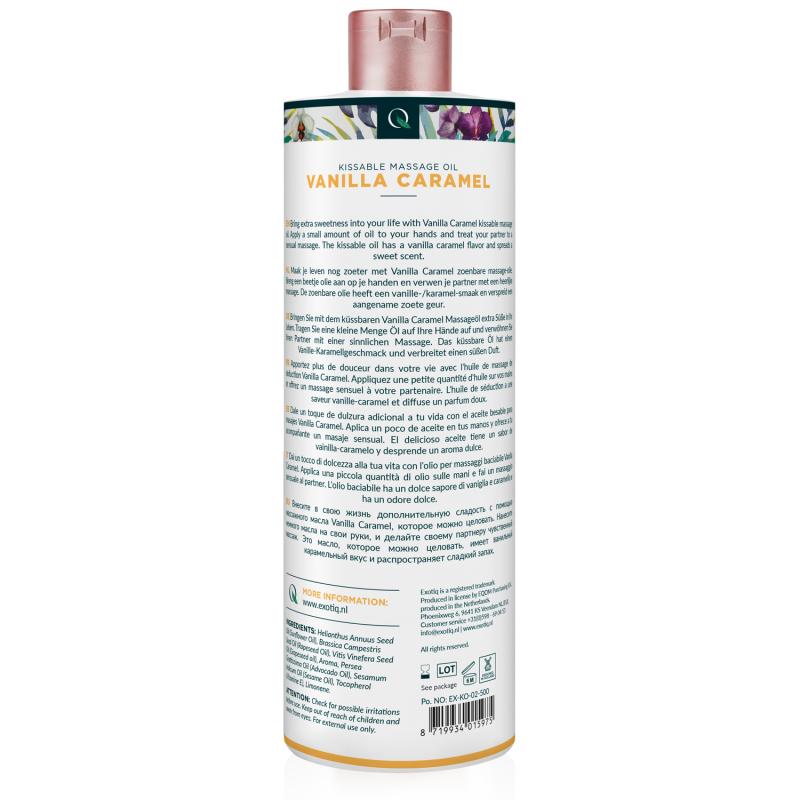 Exotiq Massageolie Vanilla Caramel – 500 ml