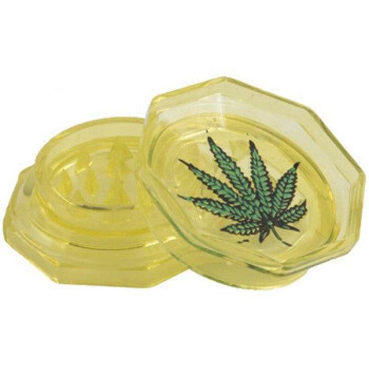 Grinder Acrylic Cannabis Leaf (8 different colors) 50mm