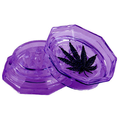 Grinder acrylic weed leaf (8 different colors) 50mm